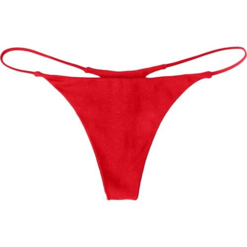 Womens Fashion Basic Elastic Comfortable Sexy Solid Color Underwear Female Underpants Thong Pantys нижнее белье женское