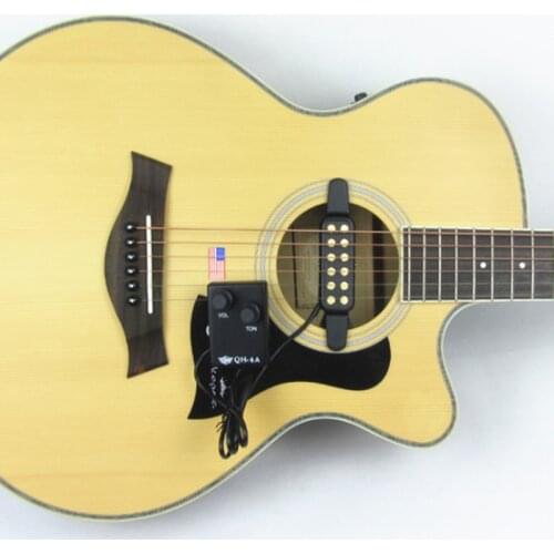 Professional Acoustic Pickup Guitar Accessories Low Noise Guitar Pickup With Microphone Playing While Singing Musical Instrument
