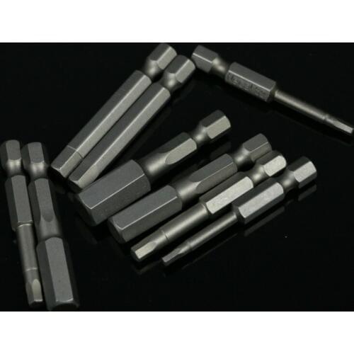 100pcs 50mm 1/4 Inch Hex Shank Magnetic Hex Head Screwdriver Bits Electric Driver Bits Hand Tools Screwdriver Drill Bit S2