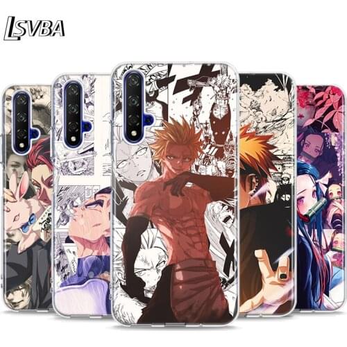 Anime Cartoon Flower Silicone Cover For Honor 20 20S 20E 8 8A Prime 8X MAX 8C 8S 7A 7C 7S Pro Phone Case