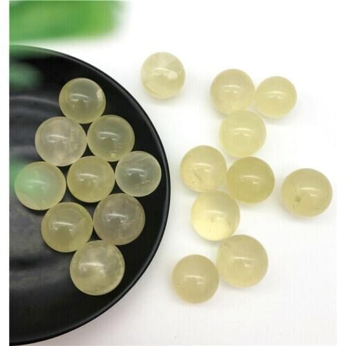 Drop Shipping 1PC 21-23mm Natural Citrine Ball Yellow Quartz Crystal Sphere Balls Polished Healing Natural Stones and Crystals