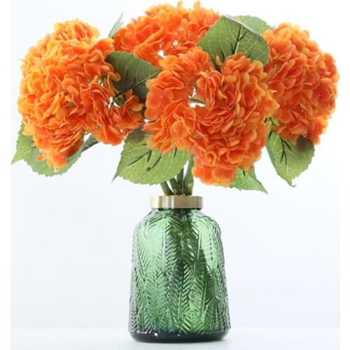 Hydrangea Plant Silk Artificial Flower Hydrangea Branches Blue For Home Wedding Party Decoration Fake Hydrangea Ornaments