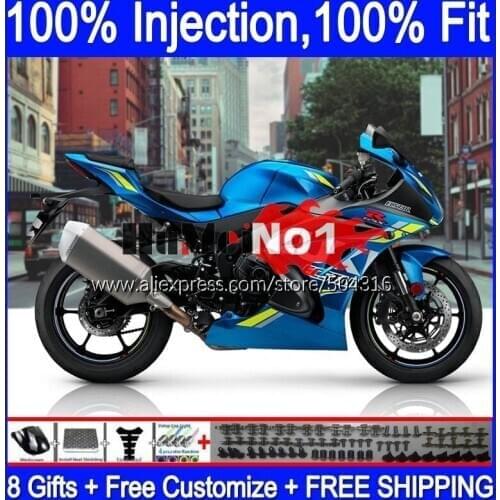 Injection OEM For SUZUKI GSXR1000 L7 L8 GSXR 1000 2017 2018 2019 116MC.10 GSXR-1000 K17 GSX-R1000 17 18 19 Fairing Glossy blue