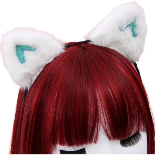 Soft Cat Ears Headbands Hairband Lovely Sweet Lolita Hair Accessories for Christmas Party Cosplay Costume