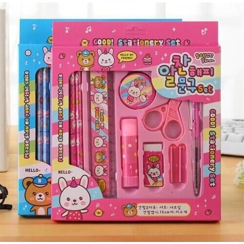 Drawing pencil set ruler stationery set art supplies student art tools Child gift