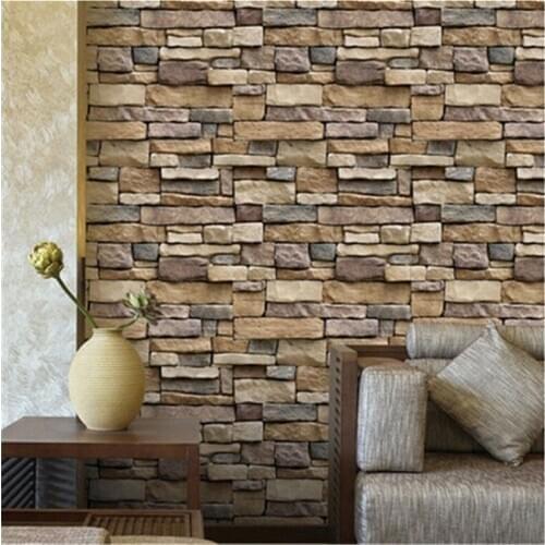 DIY Brick Effect Tile Stickers Wall Decal Home Kitchen Bathroom Decor New