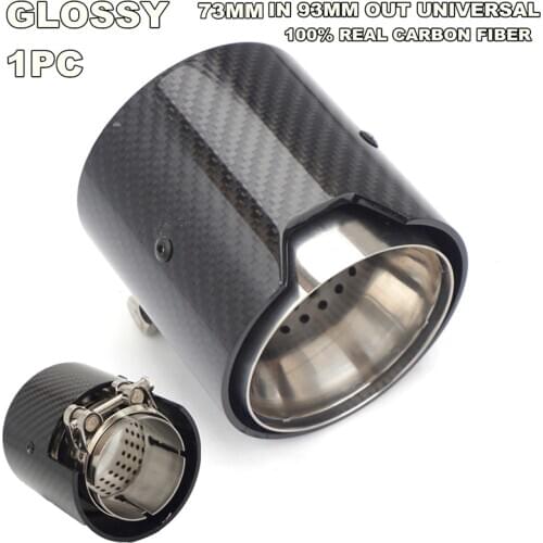 Car Exhaust tip Real Carbon Fiber 73MM IN 93MM OUT For BMW M Performance exhaust pipe M2 F87 M3 F80 M4 F82 F83 M5 F10 M6