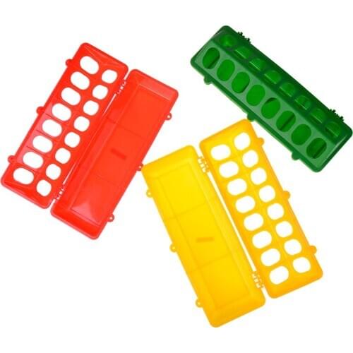 Plastic Pheasant Feeding Bucket Quality Chick Flip-Top Poultry Ground Feeder Chicken Poultry Feeder Trough Pigeon Farming Tool