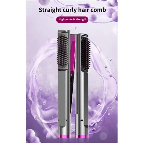 Professional Hair Tools Curling Iron Ceramic Anti-scalding Hair Comb Instant Heating Flat Iron Hair Straightener