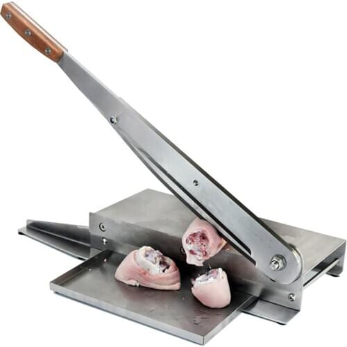 Commercial Manual Bone Cutting Machine Pig Feet Lamb Chops SteakSheep Hoof Big Bone Cutter 15 Inch 33MM Household Handhaycutter