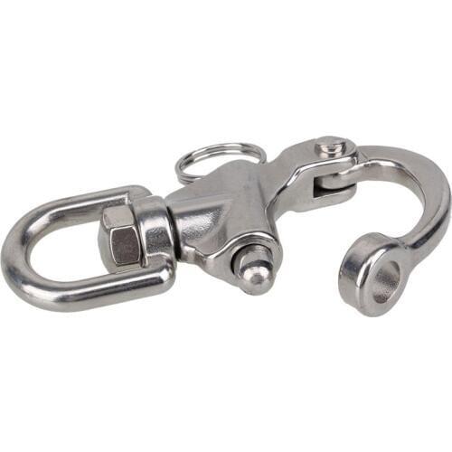 87mm Stainless Steel Swivel Snap Shackle Eyelet Shackles with D Ring Marine Boat Rigging Hardware PAK55