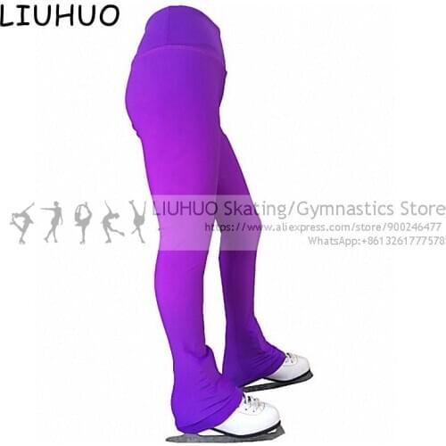 Figure Skating trousers Ice Skating Pants Kids Sports Soild Adult Child Skate Training leggings Women Skiing skating Leggings