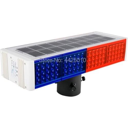 One solar safety warning light LED traffic signs LED solar safety flashing indicator Intersection LED R+B