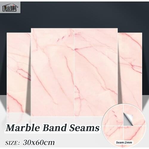 Girl Heart Pink Marble Sticker Waterproof Self-adhesive Bedroom Lite Renovation PVC Tile Wall Sticker