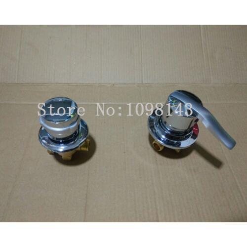 2PCS=1SET Separate shower room faucet brass set, 2/3/4/5 ways bathtub shower faucet cartridge, Bathroom shower faucet mixer