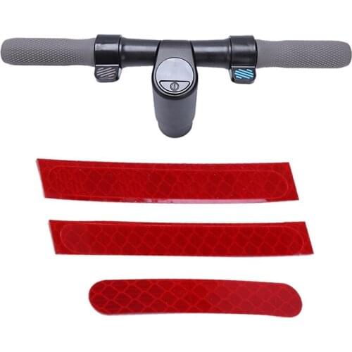 3Pcs Wheel Tyre Cover Protective Shell Reflective Sticker & 1Pcs Electric Scooter Handlebar Handrail Faucet Kit For Ninebot Es1