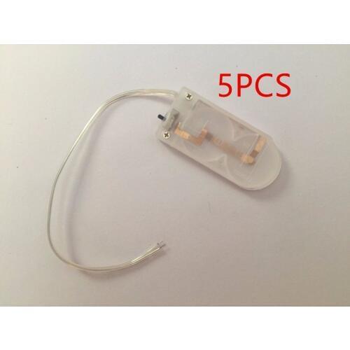 Transparent white 5PCS Clear CR2032 Button Coin Cell Battery Holder Case With ON/OFF Switch