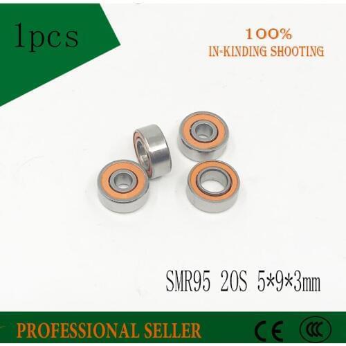 Free Shipping 1PC SMR95 2OS CB ABEC7 5X9X3mm SMR95C-2OS Stainless Steel Hybrid Ceramic Bearings/Fishing Reel Bearings SMR95-2RS