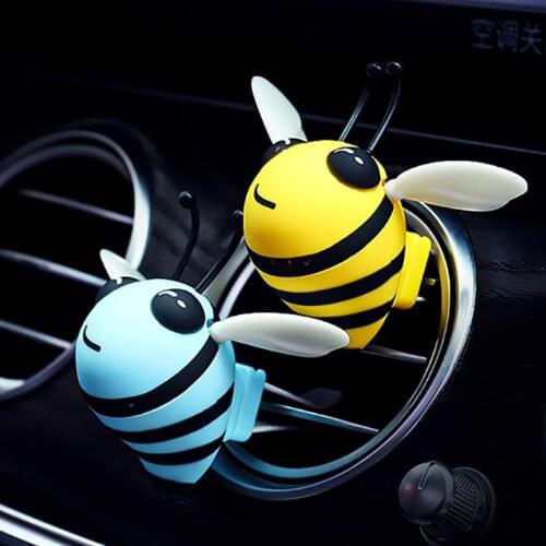 Bees Car Decor Toys Cute Air Vent Clip Car Aroma Diffuser Air Freshener Scent Smell Flavoring In Auto Accessories Car Interior