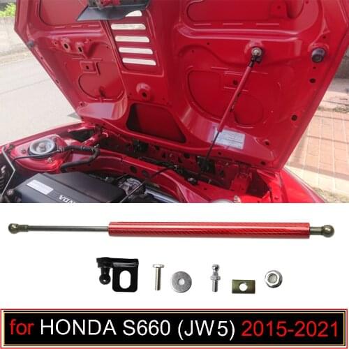 For HONDA S660 (JW5) 2015-2019 Rear Hood Bonnet Modify Gas Struts Shock Damper Lift Supports Car-Styling Absorber