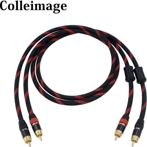 HIFI 4N OFC 2RCA Cable Hi-end DVD Amplifier Interconnect Audio RCA Cable