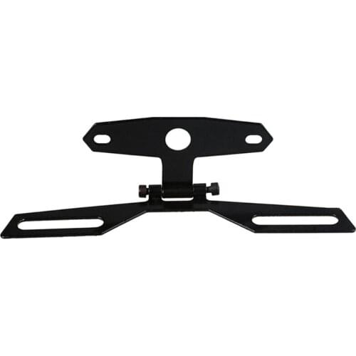 Motorcycle License Plate Bracket Taillight Fixed Folding Number Plate Frame Hold G6KC
