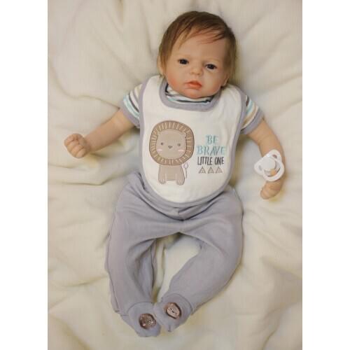 22inch Reborn silicone Baby Dolls Toy handmade reborn dolls Birthday lifelike birthday Xmas Gift Play House Bonecas toys