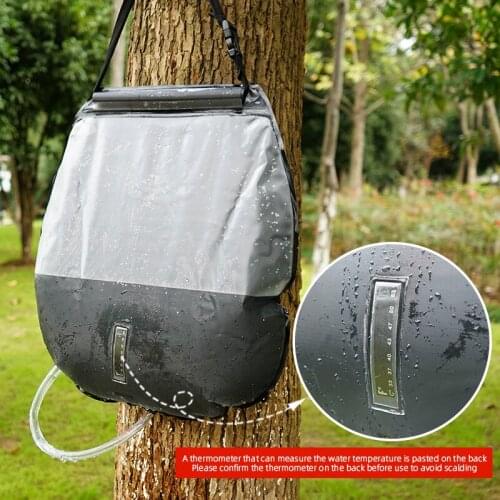 Water Bags 20L Outdoor Camping Hiking Solar Shower Bag Heating Camping Shower Climbing Hydration Bag Large Capacity