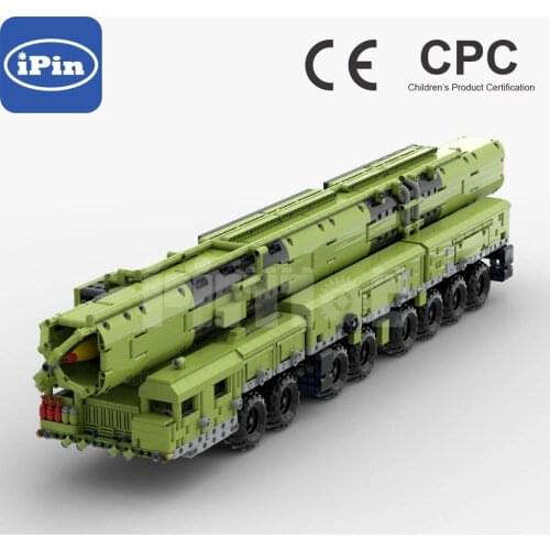 Moc-58329 MZKT-79221 Missile Transport Truck Boy Gift Difficulty Plugging Technology Accessories 4360PCS Multi-color optional