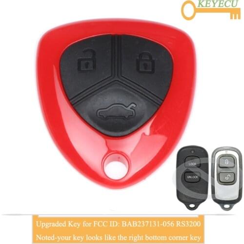 KEYECU Upgraded Remote Key for Toyota Tundra Echo 4Runner Avalon Camry Echo, Fob 2+1/ 3 Buttons - 303MHz - FCC ID: BAB237131-056