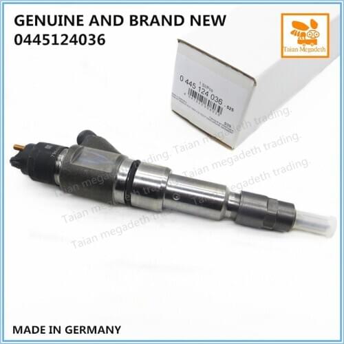 GENUINE AND BRAND NEW COMMON RAIL FUEL INJECTOR 0445124036