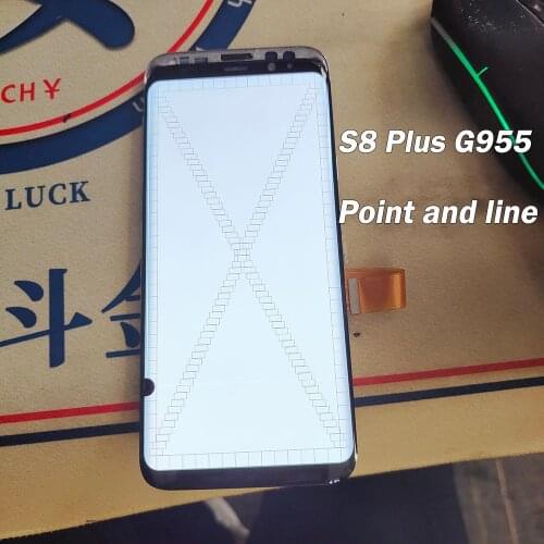Original Used With points lines LCD For Samsung Galaxy S8 Plus LCD G955S G955F Display Touch Screen Digitizer S8Plus LCD Screen