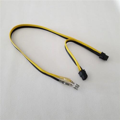 PCI-E Graphics Card 6pin Male to 6Pin Male Adapter & 2 x 6.3 Terminal Power Cable for PC Sever Power Miner DIY