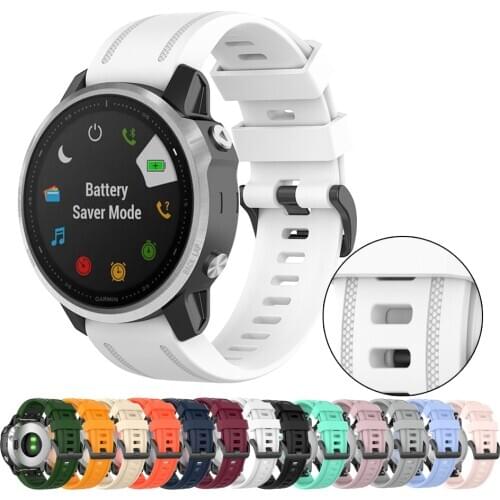 Fenix 5S Plus Strap Replacement Bands for Garmin Fenix 6S & Fenix 6S Pro Bands 20mm Watch Band Quick Easy Fit Silicone White