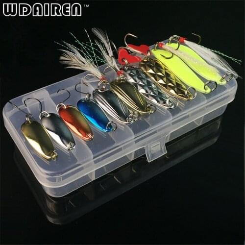 10pcs 3g-5.5g fishing tackle bait fishing metal spoon lure bait for trout bass spoons,small hard sequins spinner spoon FA-229