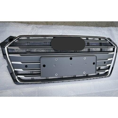 Gray Car Front Bumper Grille Grill for Audi A5/S5/B9 2017 2018 2019 Racing Grills car accessories