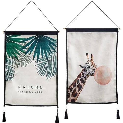 Nordic Hangs Ins Background Cloth Wall Wall Decoration Personality Fabric Wall Hanging Living Tea Shop Pendant