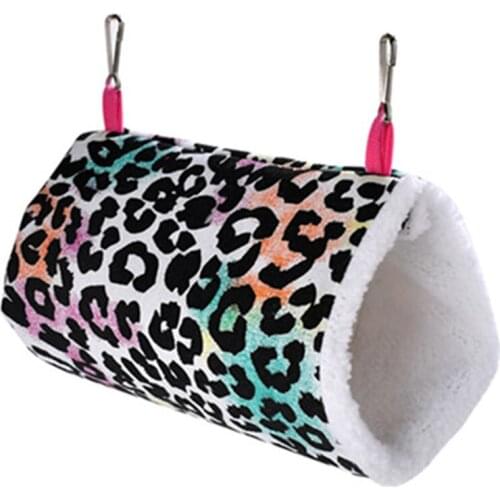 Sleeping Bed Hamster Hammock Hanging Bed For Hamster Squirrel Small Animals Pets Soft Hanging Tunnel House Cages Pet Supplies