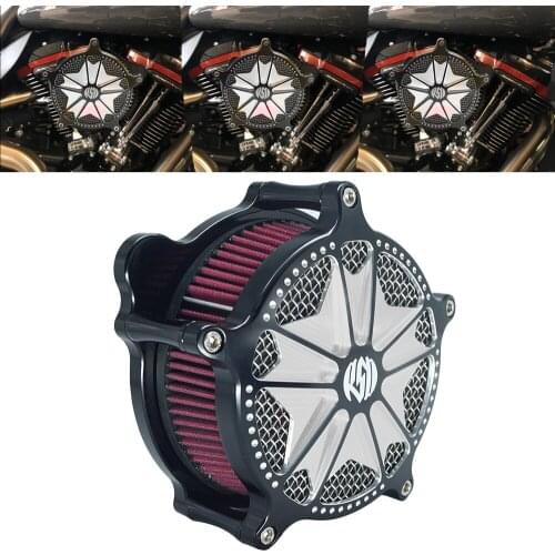 RSD Raid Venturi Air Cleaner Intake Filter For Harley Sportster XL 883 1200 Dyna FXDLS Touring Electra Road Glide Softail Fatboy