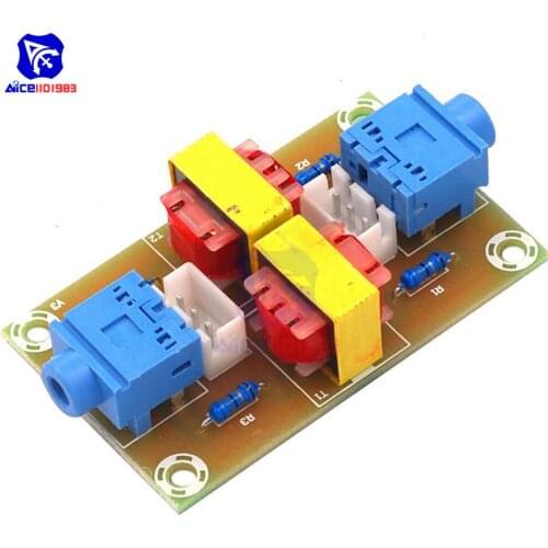 XH-M372 Stereo Audio Isolator Vehicle Common Ground Suppression Interference Noise Isolation Module Transformer Coupler