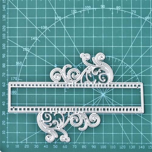 YaMinSanNiO Flower Dies Border Metal Cutting Dies for Craft Dies Scrapbooking Craft Card Embossing Die Cut New Template Stencil