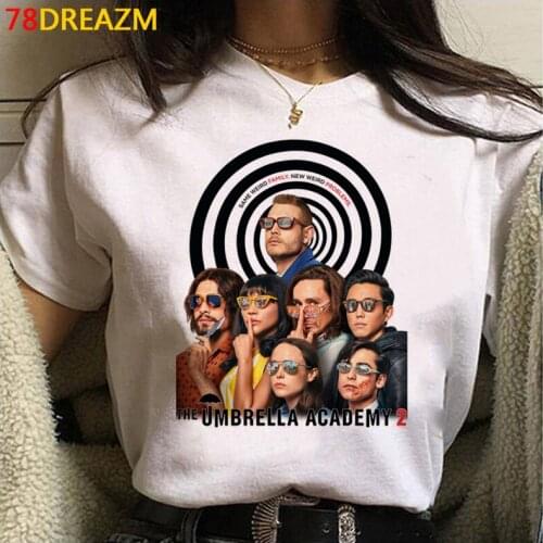 The Umbrella Academy tshirt female couple vintage graphic tees women ulzzang plus size t shirt clothes couple clothes kawaii