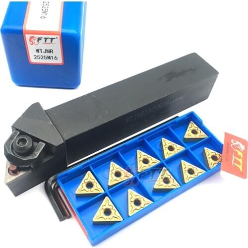 1pc WTJNR2020K16 WTJNR2525M16 External Turning Tool Holder TNMG160404 TNMG160408 Carbide Inserts Lathe Cutting Tools Set