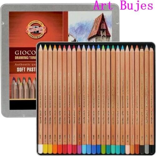 12/24/48 opaque color pencil Czech KOHINOOR artist drawing hand-painted large corecolor pencil iron box student adult using