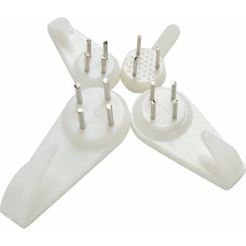 Hot 20PCS White Plastic Hard Picture Frame Wall Hooks Photos Mirror Gadgets Hanging Hangers for Bathroom Drawing Room Wall