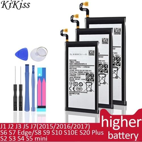 Battery For Samsung Galaxy J3 J5 J7 (2015 2016 2017) J1 J2 Batery For Galaxy S S2 S3 S4 S5 mini S6 S7 Edge S7 S8 S9 Plus G930F