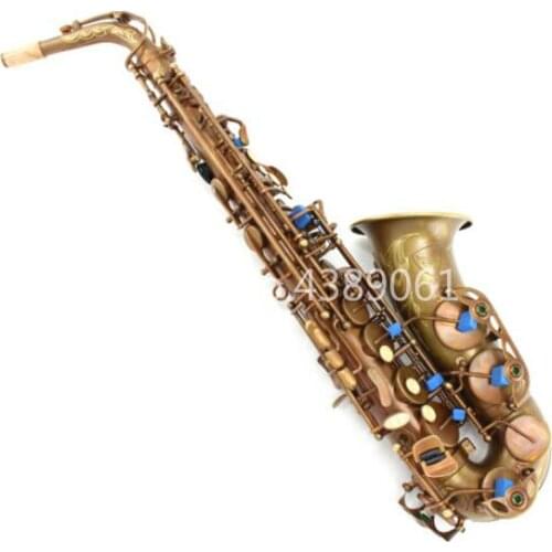 MARGEWATE Retro Series MGL-323 E Flat Alto Saxophone Antique Copper Simulation High Quality Sax With Case and Accessories