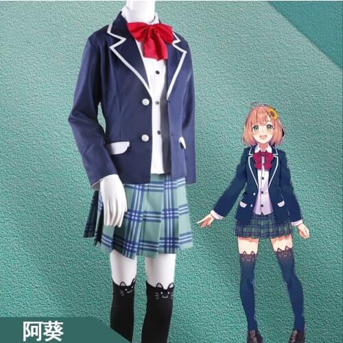 Anime Tuber Hololive Honma Himawari School Uniform DailyDress JK Outfit Cosplay Costume Women Halloween Free Shipping 2020 New