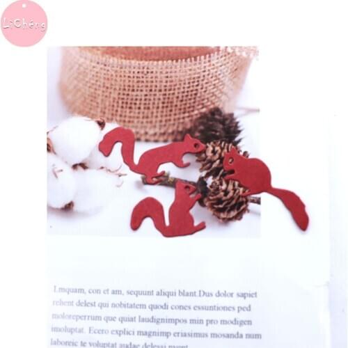 Squirrel Slimline Card Metal Cutting Dies DIY Scrapbooking Album Cards Making Crafts Embossing Folders Stencils Clear Stamps Die