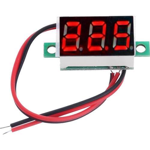 0.36" Digital Voltmeter DC 4.5-30V 2 Wires Red LED Display Panel Voltage Meter